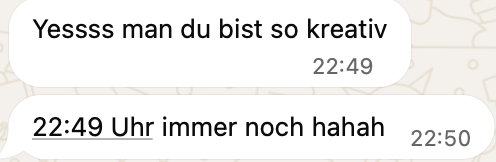 WhatsApp Screenshot Kreativ